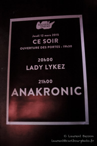 Anakronic / Le Nouveau Casino - 12 mars 2015